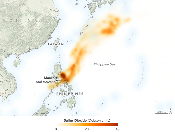 Taal purkautui Filippiineillä – Iso tulivuorenpurkaus vaikuttaa ilmakehään