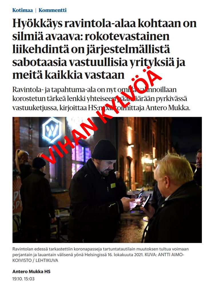 Helsingin Sanomat kylvää vihaa maahanmuuttajia ja tummaihoisia kohtaan